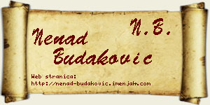 Nenad Budaković vizit kartica